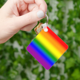 Gradient LGBTQ+ Rainbow Prilag Flag - Regenbogenfl Schlüsselanhänger