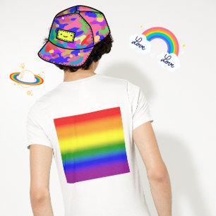 Gradient-LGBTQ+-Regenbogen-Fahne der Stolz-Bewegun T-Shirt