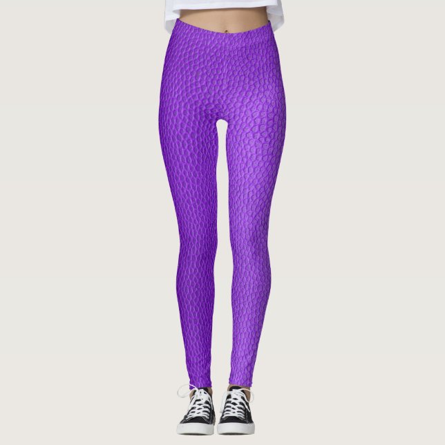 Gradient Lila Elegante Leggings (Vorderseite)