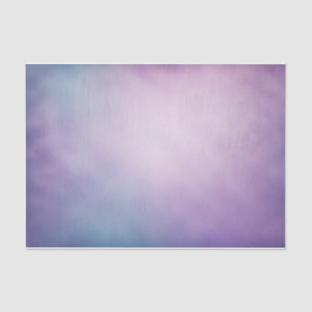 Gradient Lila, Lilac, Blue Elegant Seidenpapier (Vorderseite)