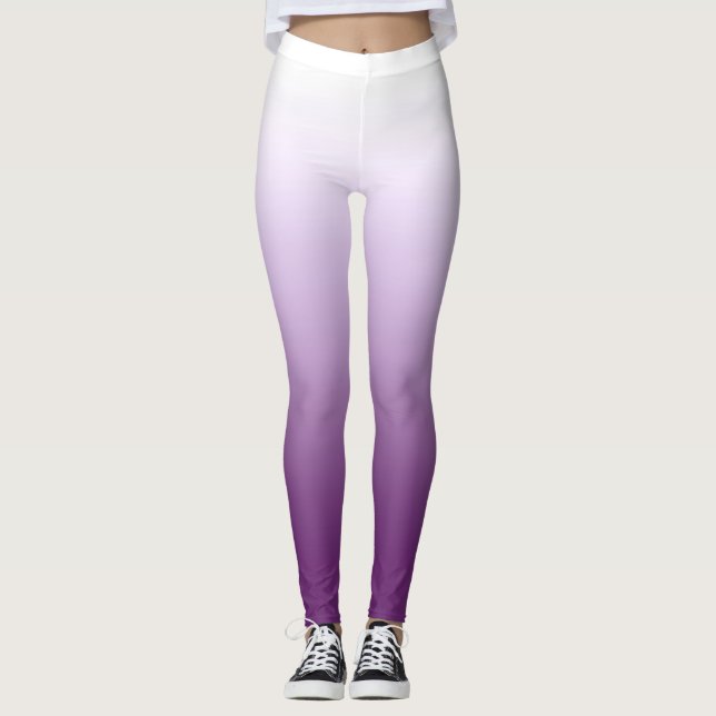 Gradient lila lilac ombre leggings (Vorderseite)