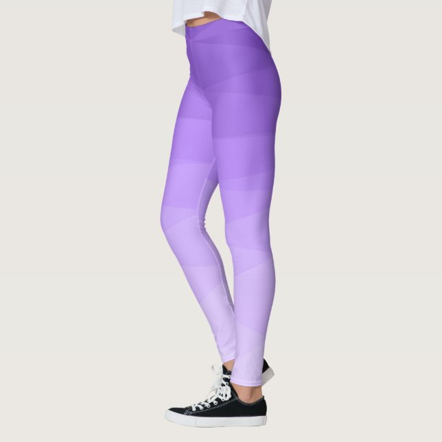 Gradient Lila Polygonal Leggings (Links)