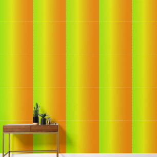 Gradient Lime Green Yellow und Orange Tapete