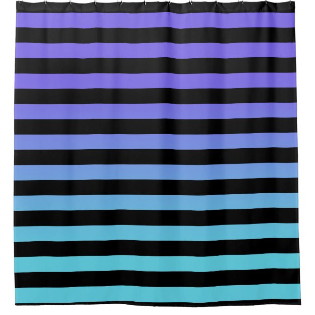 Gradient Lines Duschvorhang (Vorderseite)
