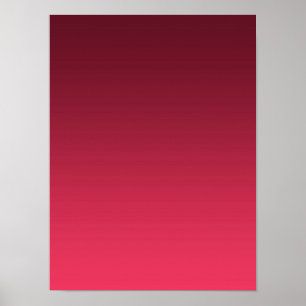 Gradient Magenta - hell bis tief Saisonale Stimm Poster