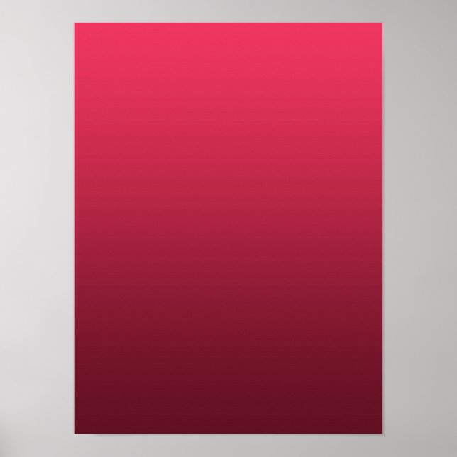 Gradient Magenta - tief zu hell | Saisonale Stimmu Poster (Vorne)