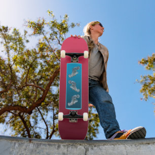 Gradient Magenta - von tief nach hell   Saisonale  Skateboard