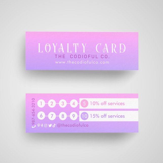 Gradient Mini Loyalty Card Treuekarte (Von Creator hochgeladen)