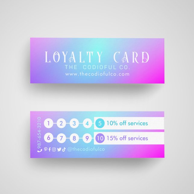Gradient Mini Loyalty Card Treuekarte (Von Creator hochgeladen)