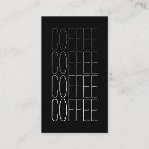 Gradient Minimal Word Dunkle vertikale Kaffee Loya Visitenkarte