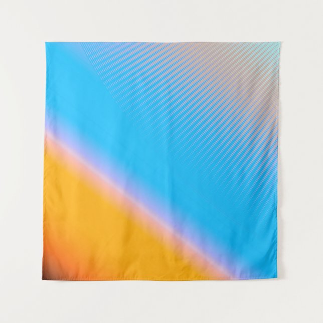 Gradient Mystery: Abstrakte Kunst verwischt. Wandteppich (Vorderseite)