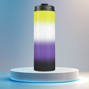 Gradient Nichtbinärer Stolz Thermosbecher