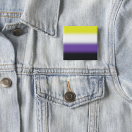 Gradient Nonbinary Prilag Flag - Nichtbinäre Flagg Button