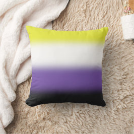 Gradient Nonbinary Prilag Flag - Nichtbinäre Flagg Kissen