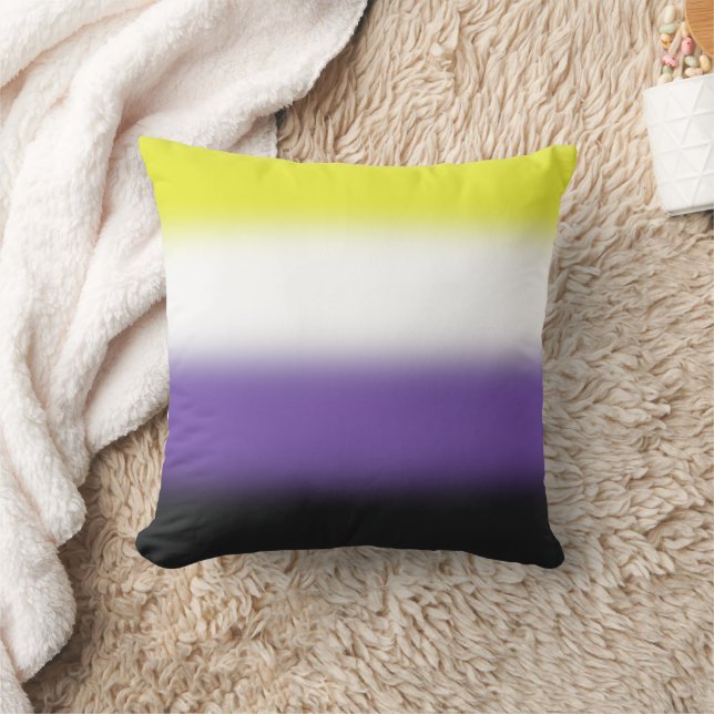 Gradient Nonbinary Prilag Flag - Nichtbinäre Flagg Kissen (Decke)
