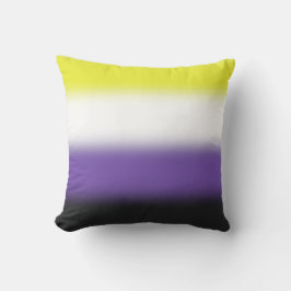 Gradient Nonbinary Prilag Flag - Nichtbinäre Flagg Kissen