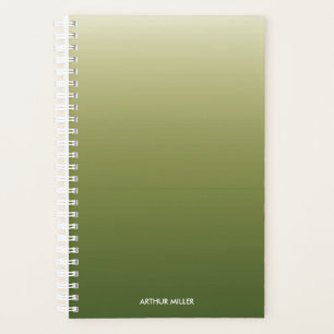 Gradient Ombre Green Personalisiert Planer