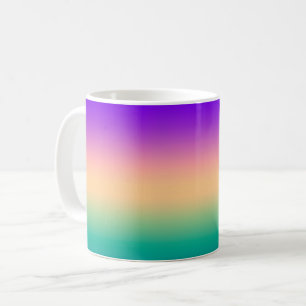 Gradient ombre grün gelb rosa lila weiche verschw kaffeetasse