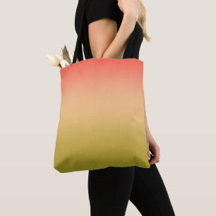 Gradient ombre Korallenrot Beige Limon weich versc