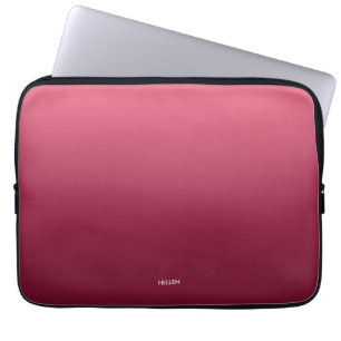 Gradient Ombre Pink Personalisiert Laptopschutzhülle