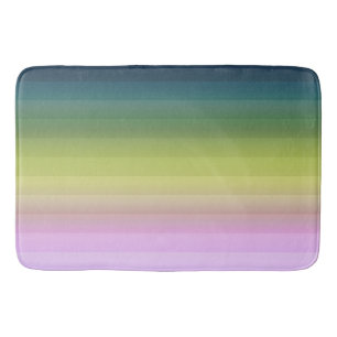 Gradient ombre Streifen ausgekleidet weich verschw Badematte