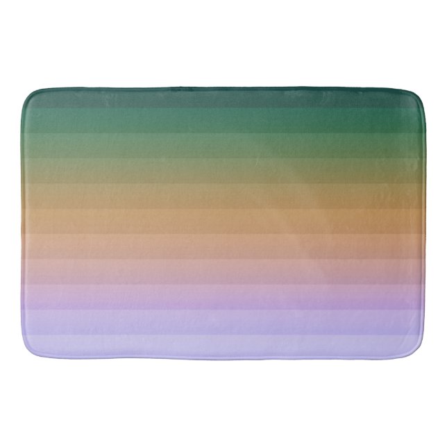 Gradient ombre Streifen ausgekleidet weich verschw Badematte (Vorderseite)
