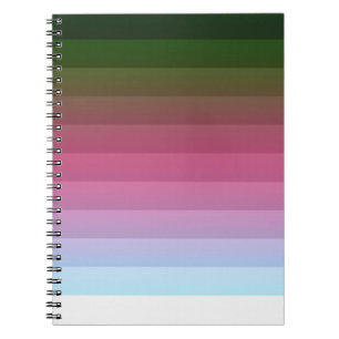 Gradient ombre Streifen ausgekleidete weiche versc Notizblock