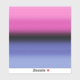 Gradient Omnisexual Pride Flag - Allesexual Flag Aufkleber