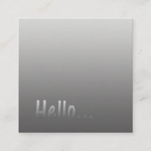 Gradient One Color Silver Hallo mit benutzerdefini