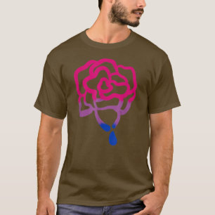 Gradient Painted Rose Lgbt Gay Pride Monat T-Shirt