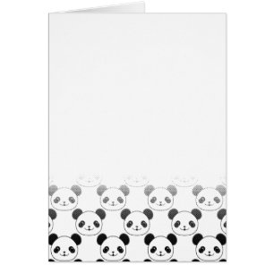 Gradient Panda Bear Muster