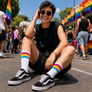 Gradient Pansexuelle Stolz  Socken