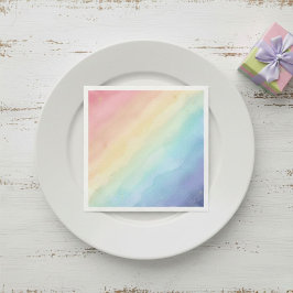 gradient party watercolor pink Elegant Watercolor Serviette