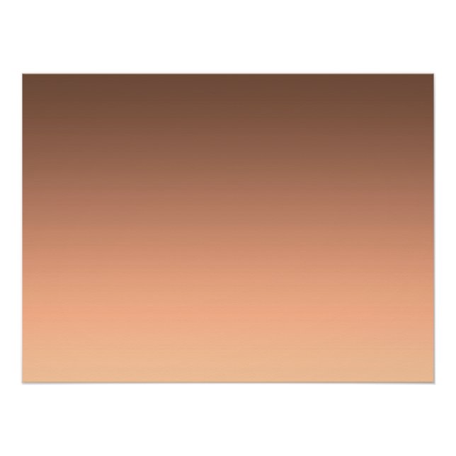 Gradient Peach - light to deep | Seasonal Moods | Poster (Vorderseite)