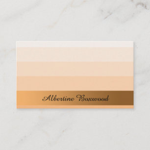 Gradient Peach mit Golden Banner Benutzerdefiniert Visitenkarte