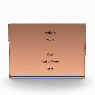 Gradient Pfirsich - hell bis tief   Saisonale Stim Fotoblock