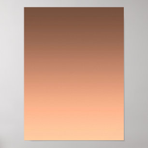 Gradient Pfirsich - hell bis tief   Saisonale Stim Poster