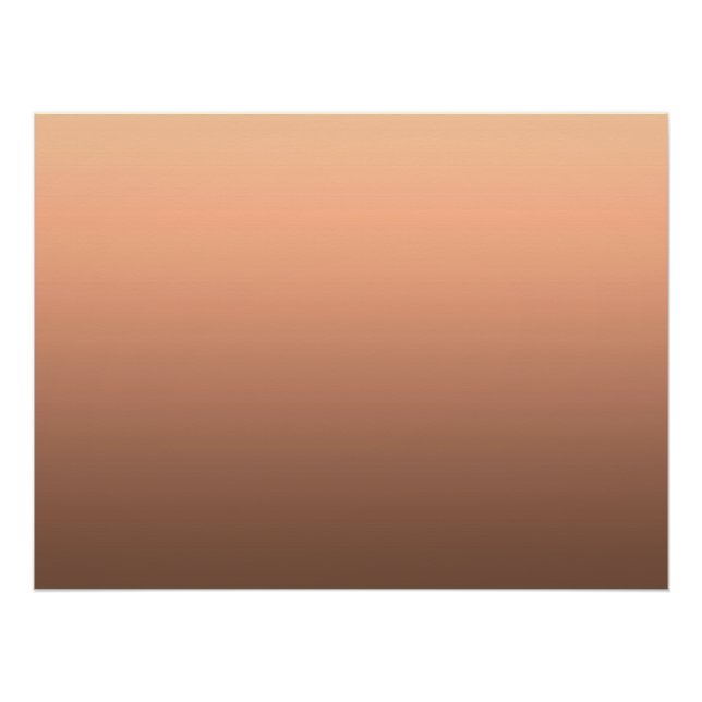 Gradient Pfirsich - tief zu hell | Saisonale Stimm Poster (Vorderseite)
