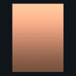 Gradient Pfirsich - tief zu hell | Saisonale Stimm Poster<br><div class="desc">Inspiriert von aktuellen Farbtrends erzeugt dieser warme pfirsichfarbene Farbverlauf eine weiche und anspruchsvolle Atmosphäre. Elegant als minimalistisches Design für sich allein oder als voll anpassbarer Hintergrund für Einladungen,  Karten,  Poster und mehr. Eine verfeinerte Basis für kreative Ideen,  persönliche Nachrichten oder stilvolle Layouts.</div>