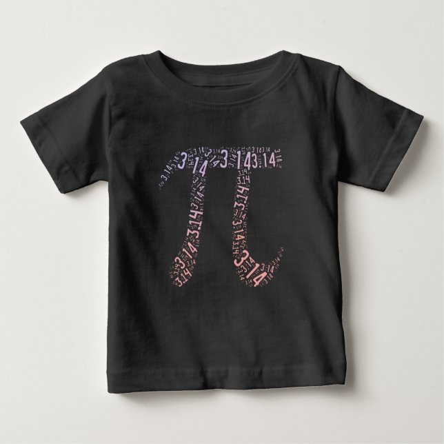 Gradient Pi Symbol Digits Math | Happy Pi Day Baby T-shirt (Vorderseite)