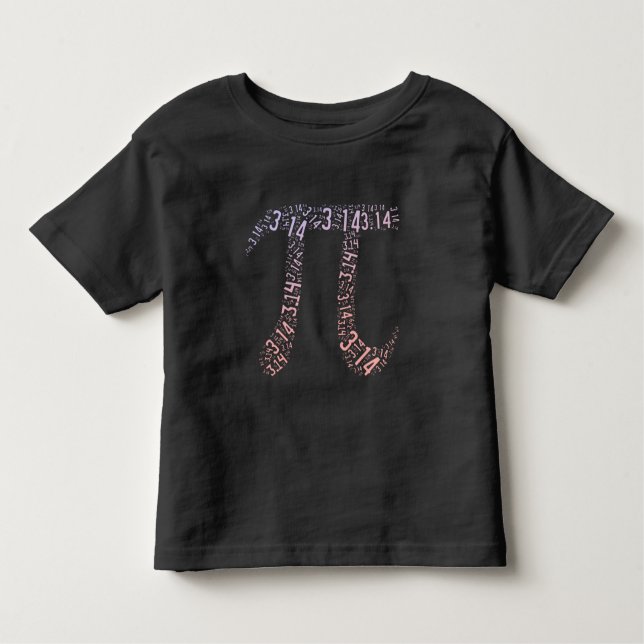 Gradient Pi Symbol Digits Math | Happy Pi Day Kleinkind T-shirt (Vorderseite)