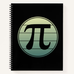 Gradient Pi Symbol Pi-Tag Frohen Pi-Tag Mathe Notizbuch