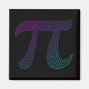 Gradient Pi Symbol Pi Tag   Happy Pi Day Math Magnet