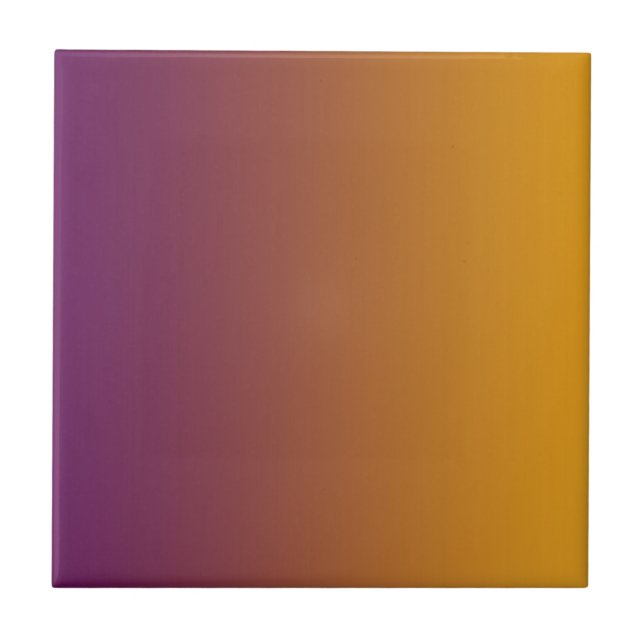 Gradient Plum Orange Keramik Tile Fliese (Vorderseite)