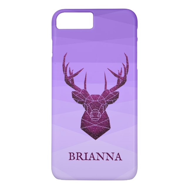 Gradient Polygonal Deer Case-Mate iPhone Case (Rückseite)