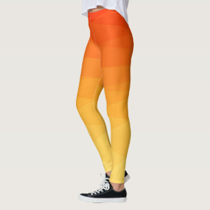 Gradient Polygonal Design Leggings