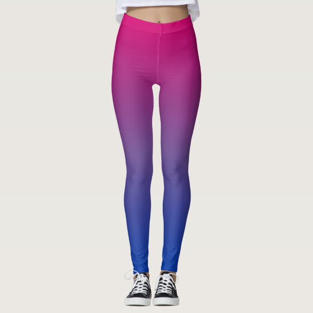 Gradient Pride Pattern: Bi Leggings (Vorderseite)