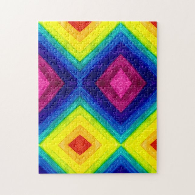 Gradient Prism Rainbow Art Puzzle (Vertikal)