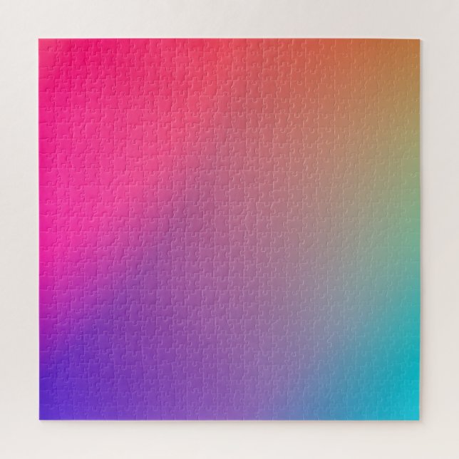 Gradient Prismatic Rainbow herausfordernd Puzzle (Vertikal)