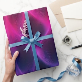Gradient Purple Pink Fusion Dark Abstract Pattern Geschenkpapier
